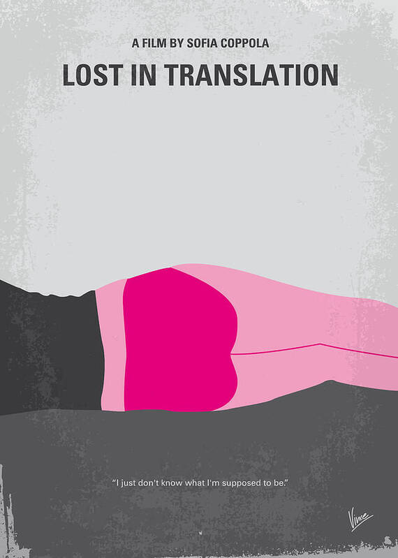Lost In Translation Poster featuring the digital art No287 My Lost in Translation minimal movie poster by Chungkong Art