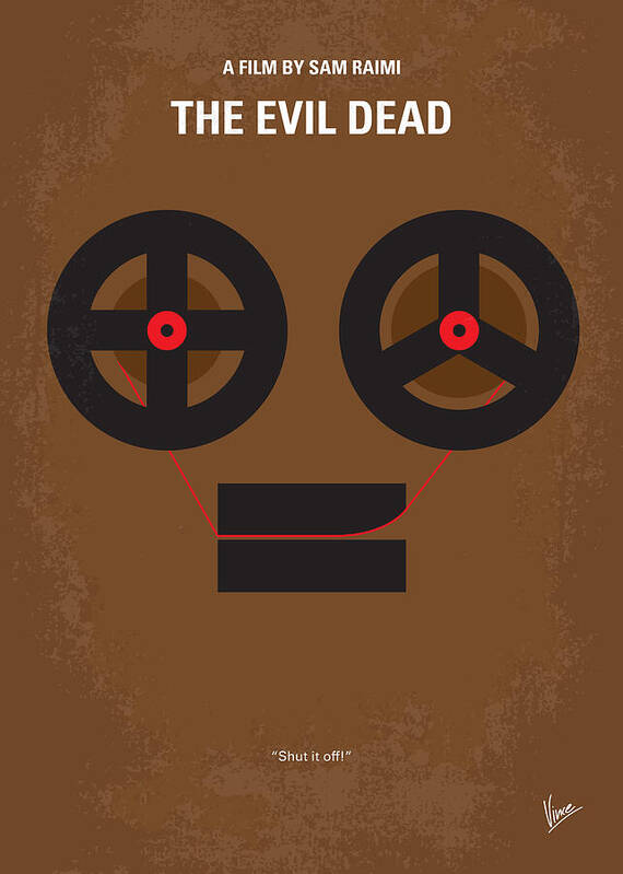 The Poster featuring the digital art No380 My The Evil Dead minimal movie poster by Chungkong Art