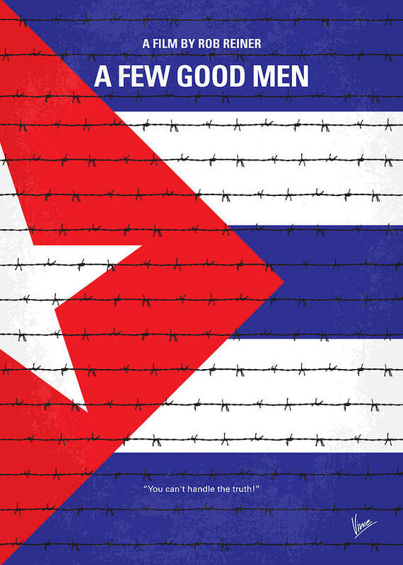 A Few Good Men Poster featuring the digital art No417 My A Few Good Men minimal movie poster by Chungkong Art