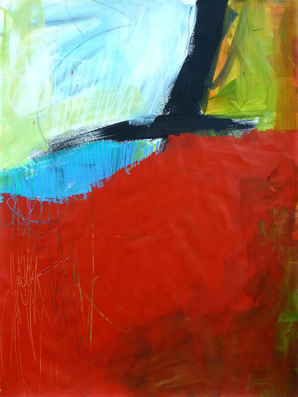 Keywords: Abstract Poster featuring the painting Paint Improv 11 by Jane Davies