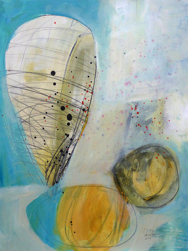Keywords: Abstract Poster featuring the painting Paint Solo 3 by Jane Davies