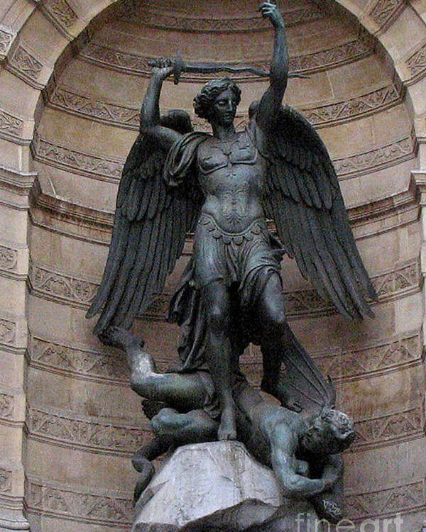 Collection 91+ Images statue of st.michael the archangel slaying satan Superb