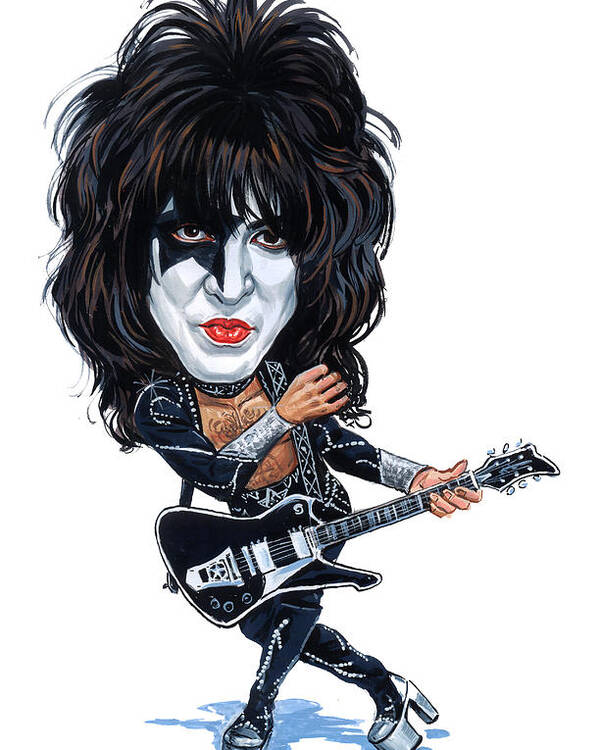 Paul Stanley Poster featuring the painting Paul Stanley by Art 
