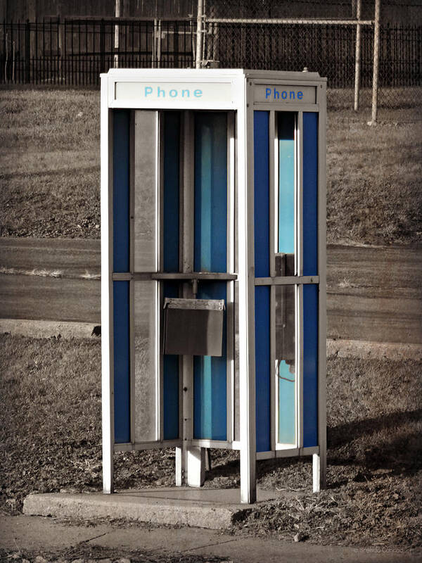 Phone Booth Poster featuring the photograph Phone Booth by Dark Whimsy
