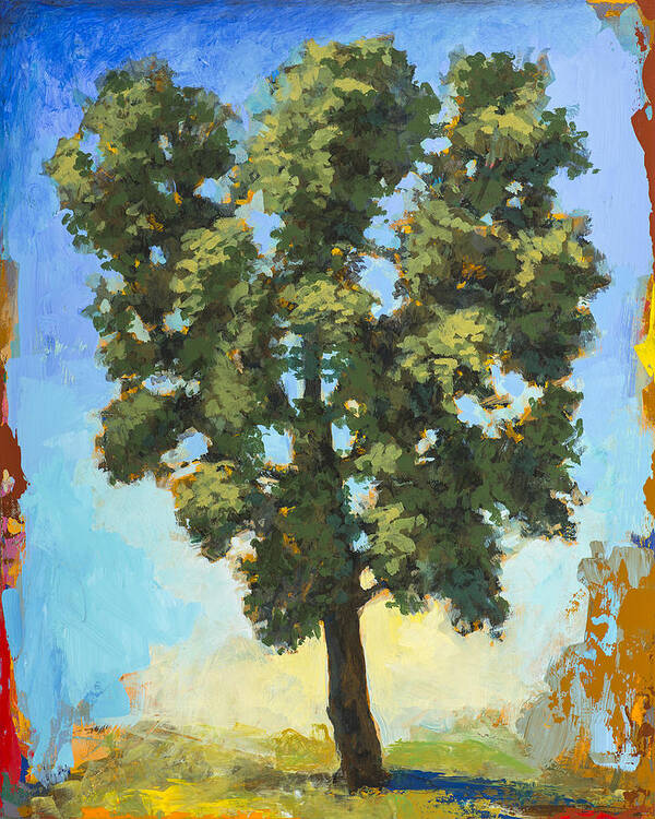 Tree Poster featuring the painting Portrait #3 by David Palmer