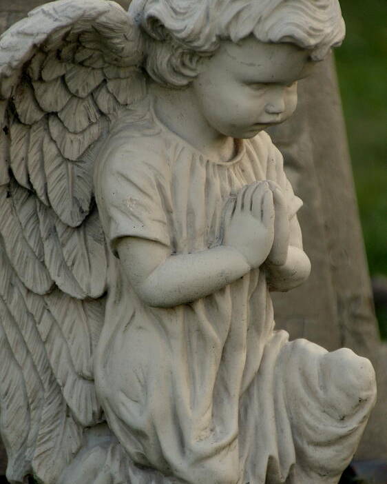 Angel Poster featuring the photograph Praying Angel by Valerie Collins