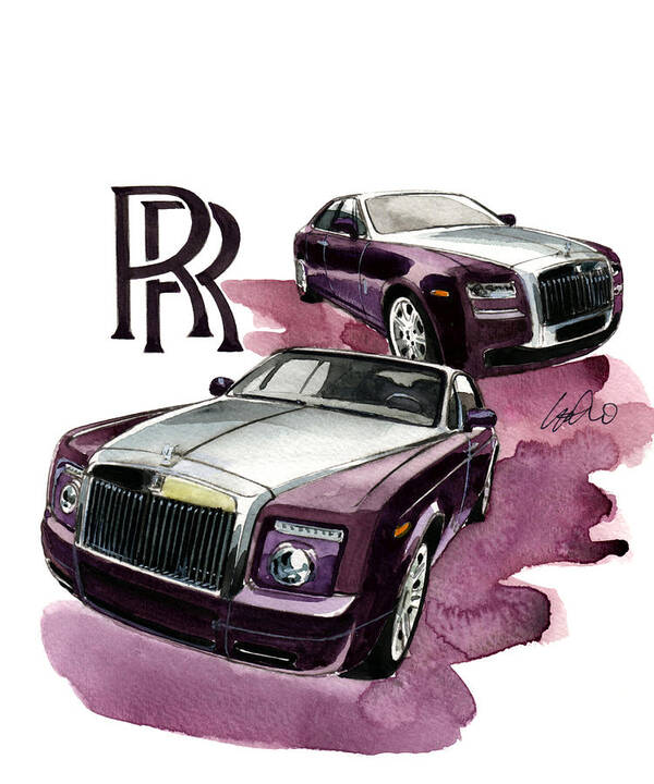 Rolls Royce Ghost Luxury Car Poster by Zodebala  Photoscom