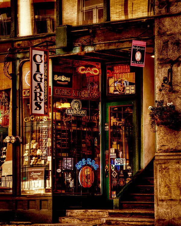 Seattle Cigar Shop Poster featuring the photograph Seattle Cigar Shop by David Patterson