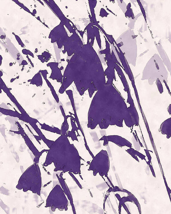 Nature Poster featuring the digital art Spring Dream in Purple by Deborah Smith