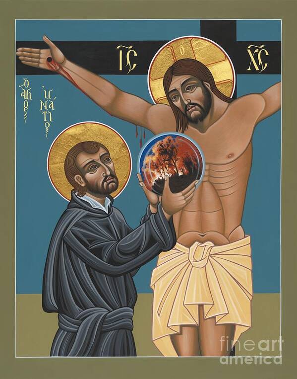 St. Ignatius And The Passion Of The World In The 21st Century Poster featuring the painting St. Ignatius and the Passion of the World in the 21st Century 194 by William Hart McNichols