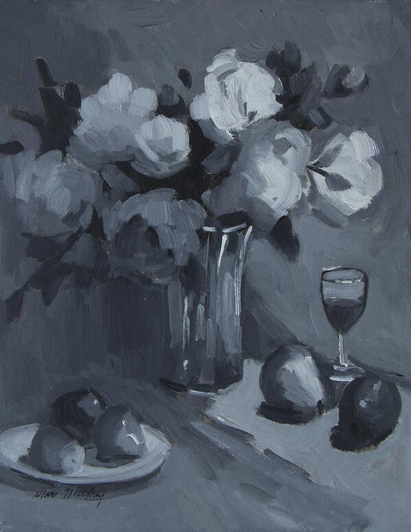 Still Life Poster featuring the painting Still Life Study by Diane McClary