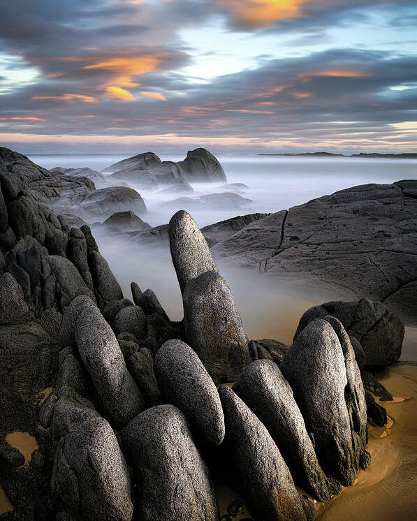 New South Wales Poster featuring the photograph Stone Gathering - Grey Rocks by Francis Keogh