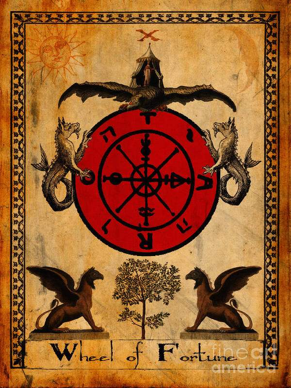 Tarot Card Wheel of Fortune Poster by Cinema Photography - Fine Art America