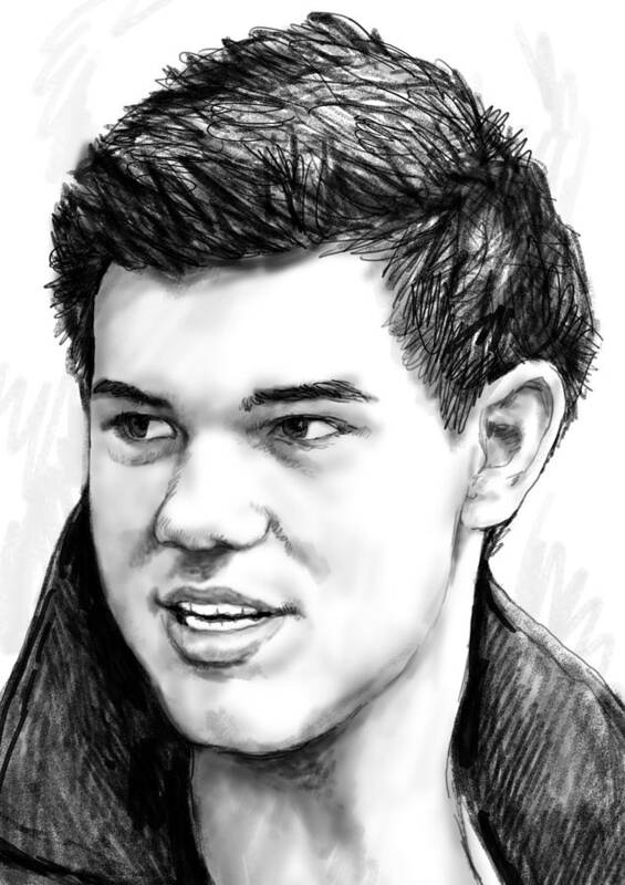 Taylor Lautner Drawing Pic  Drawing Skill