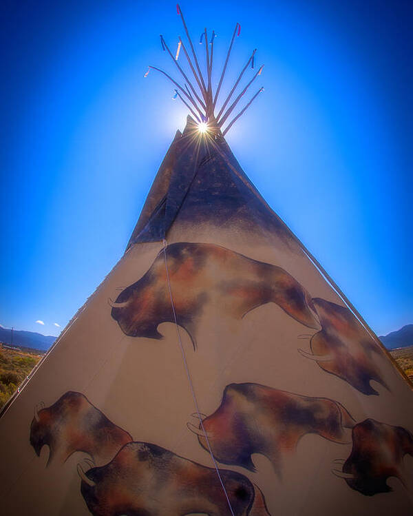 New Mexico Poster featuring the photograph Teepee by Joye Ardyn Durham