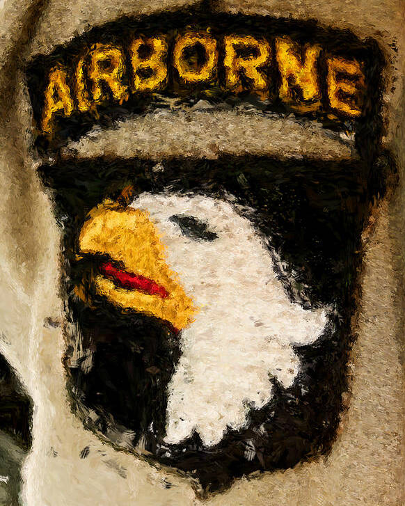 101st Poster featuring the digital art The 101st Airborne Emblem painting by Weston Westmoreland