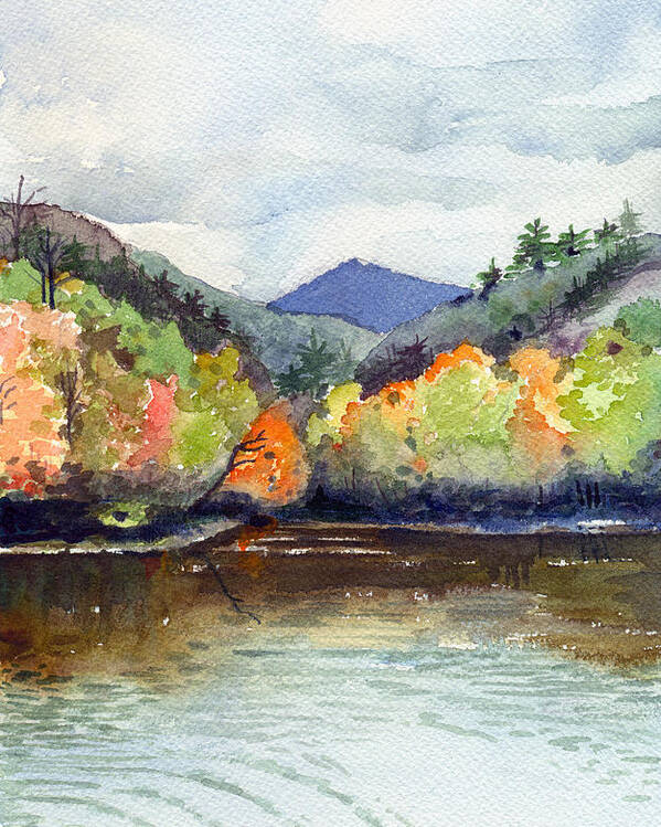 The Greenbriar River Poster featuring the painting The Greenbriar River by Katherine Miller