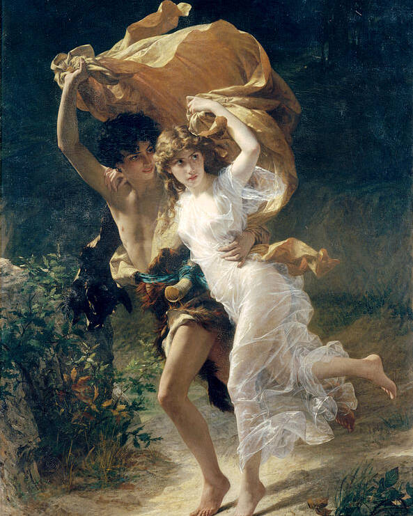 Storm Poster featuring the painting The Storm by Pierre Auguste Cot