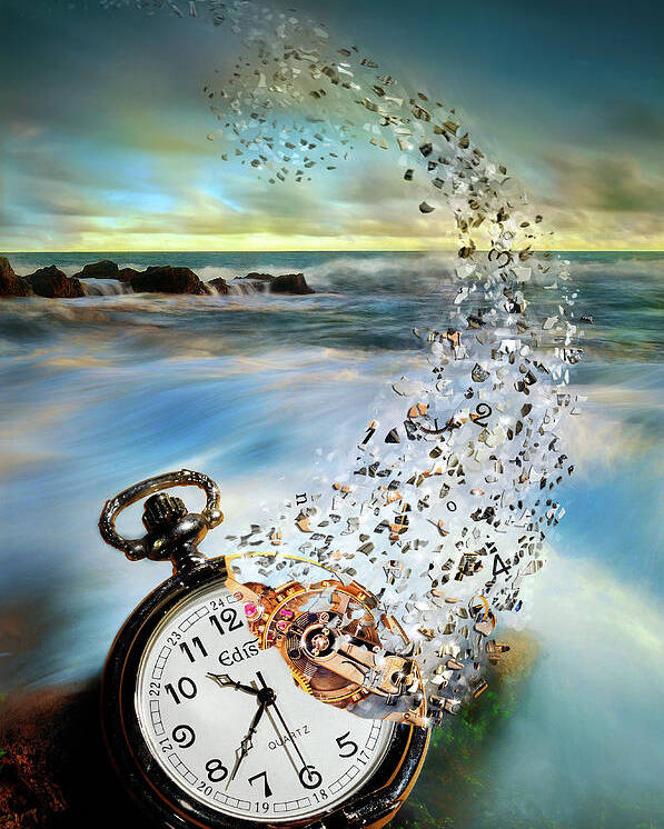Time Poster featuring the photograph The Vanishing Time by Sandy Wijaya