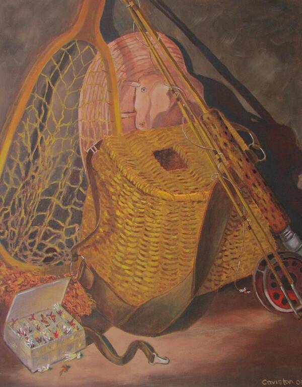 Fly Fishing Poster featuring the painting Timeless Treasures by Tony Caviston
