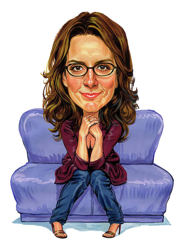 Tina Fey Poster featuring the painting Tina Fey by Art 