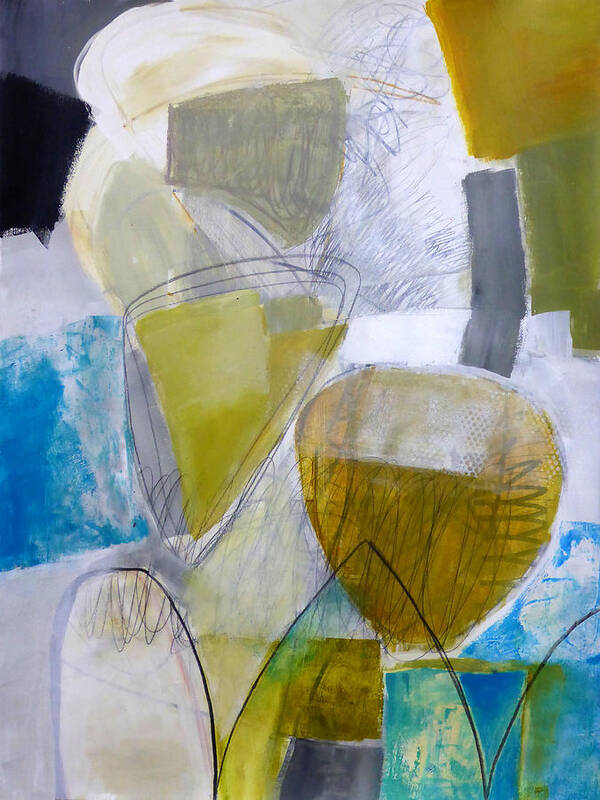 Keywords: Abstract Poster featuring the painting Tumble Down 1 by Jane Davies