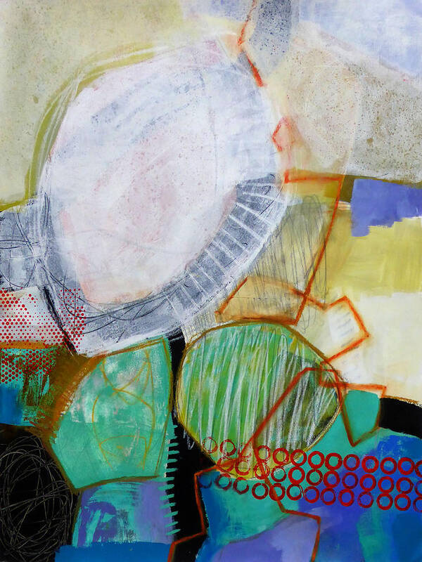 Keywords: Abstract Poster featuring the painting Tumble Down 2 by Jane Davies