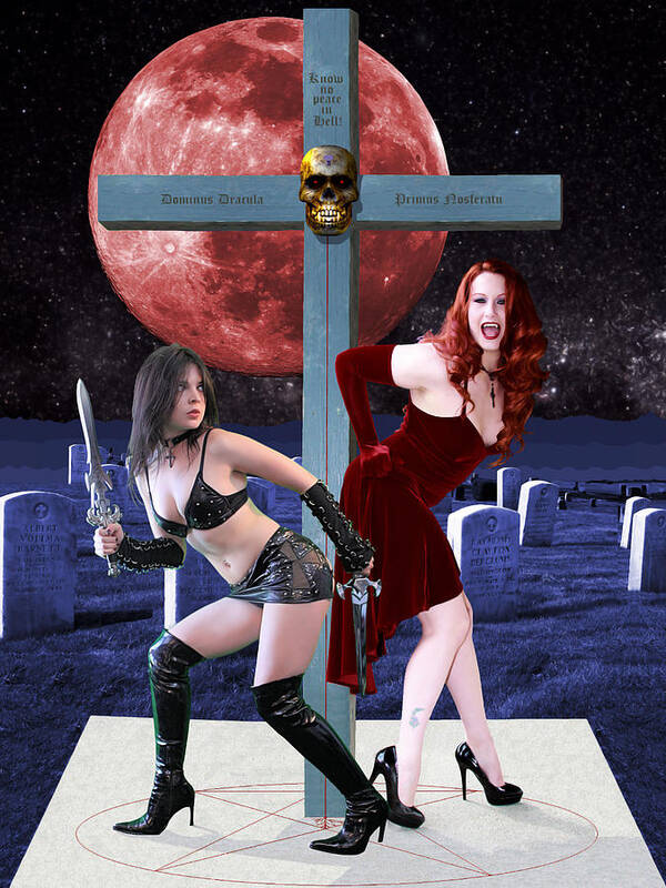 Vampire Poster featuring the photograph Vampire Hunter by Jon Volden