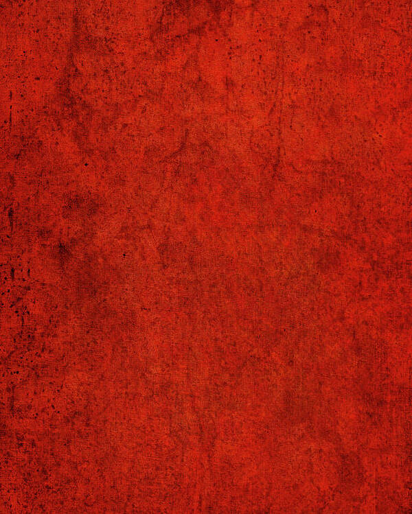 Warm Red Textured Background Poster by Kathy Collins 