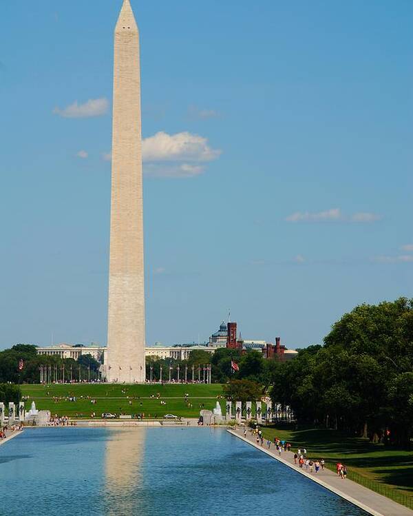 Washington Poster featuring the photograph Washington Monument Reflection by Kenny Glover