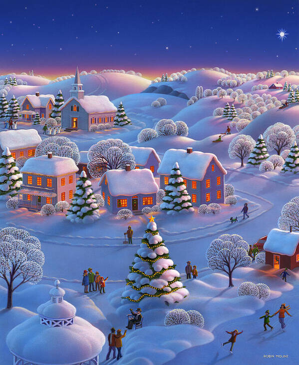 Winter Wonderland Poster featuring the painting Winter Wonderland by Robin Moline