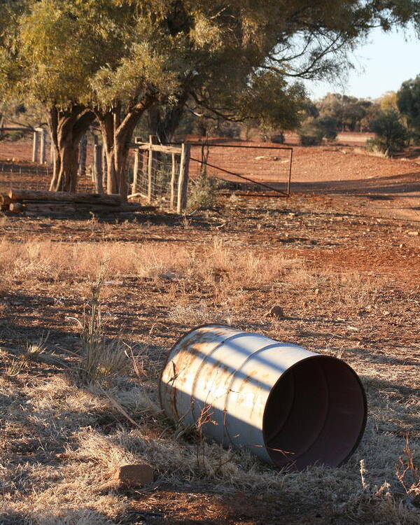 Landscape Poster featuring the photograph 44 Gallon Drum by Jan Lawnikanis