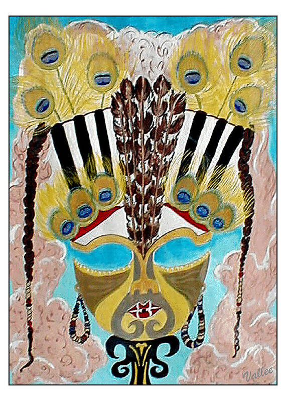 Tribal Poster featuring the painting Alter Ego by Vallee Johnson