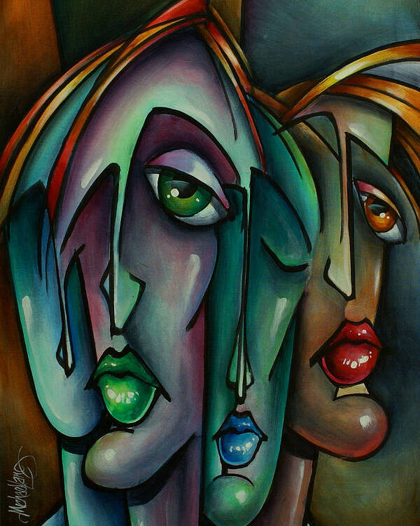 Urban Art Poster featuring the painting 'Anonymous' by Michael Lang