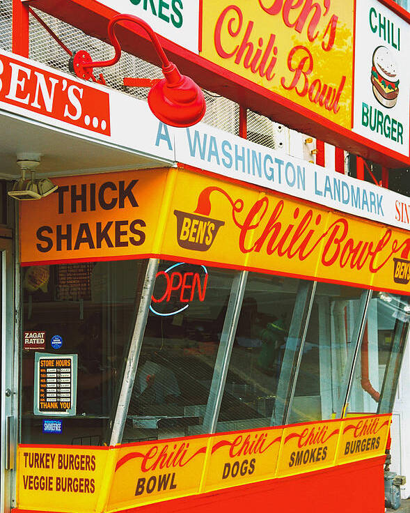 Bens Chilli Bowl Poster featuring the photograph Ben's Chili Bowl by Claude Taylor