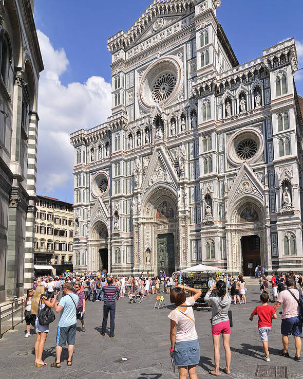 Florence Poster featuring the photograph Florence Cathedral - Tuscany Italy by Matthias Hauser