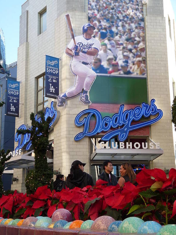 Los Angeles Dodgers Clubhouse Store Poster by Jeff Lowe - Fine Art America