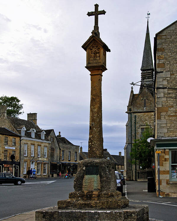 The Cotswolds Poster featuring the photograph Market Cross - Stow-on-the-Wold by Rod Johnson