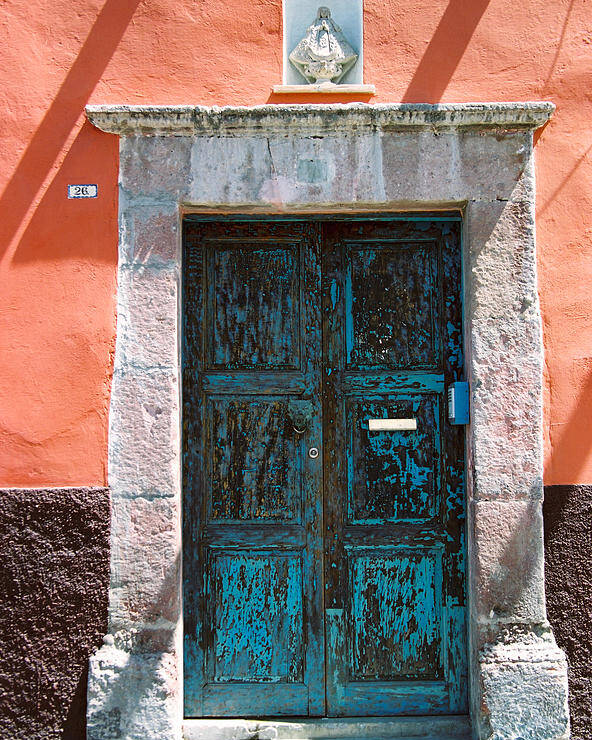 Mexico Door Poster featuring the photograph Mexico door by Claude Taylor