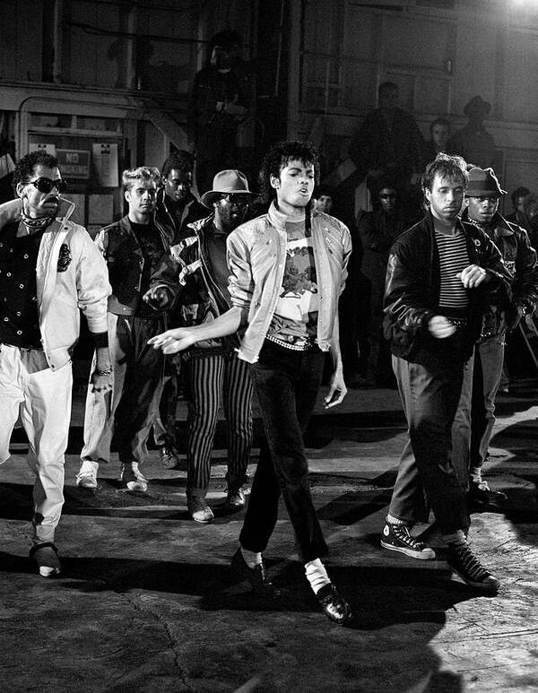 Michael Jackson Poster featuring the photograph Michael Jackson - Beat It by Chris Walter