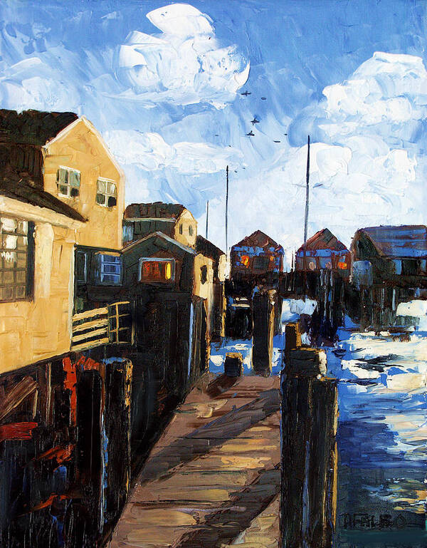 Nantucket Framed Prints Poster featuring the painting Nantucket by Anthony Falbo