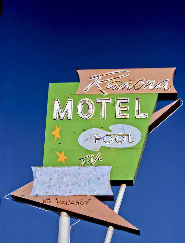 Arrow Poster featuring the photograph Ramona Motel by Matthew Bamberg