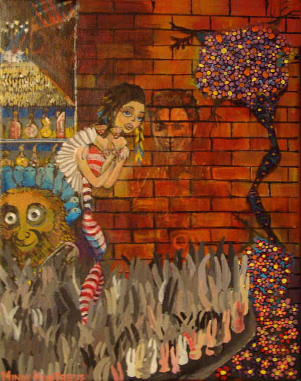 Surreal Poster featuring the painting Twisted and Empty by Mindy Huntress