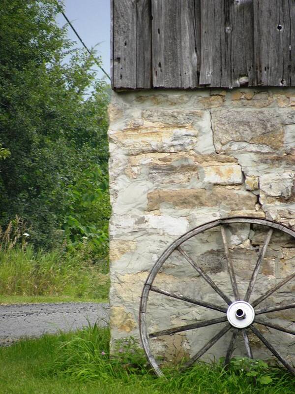 Wagon Poster featuring the photograph Wagon Wheel by Peggy McDonald