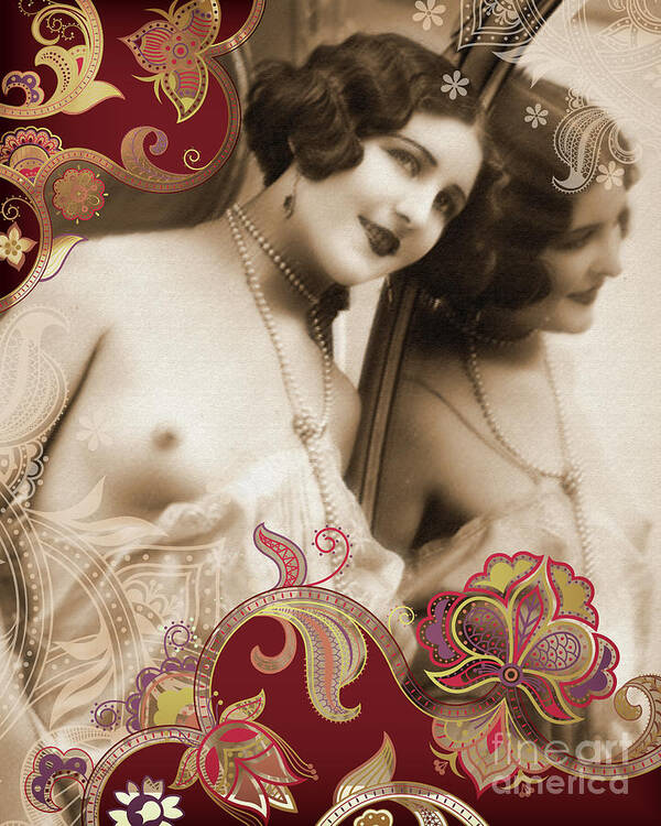 Nostalgic Seduction Poster featuring the photograph Nostalgic Seduction Goddess by Chris Andruskiewicz