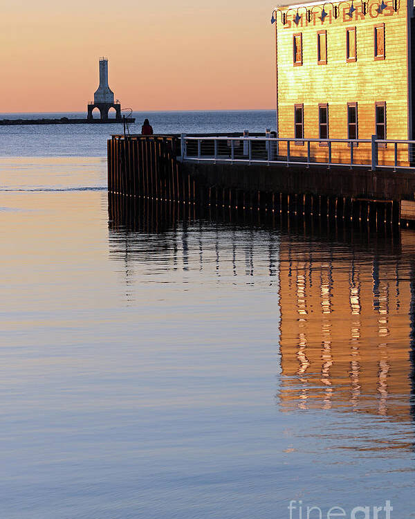 Port Washington Poster featuring the photograph Time to reflect by Eric Curtin
