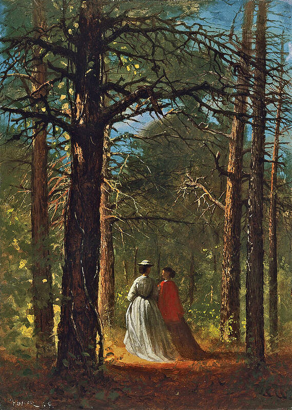 Winslow Homer Poster featuring the painting Waverly Oaks by Winslow Homer
