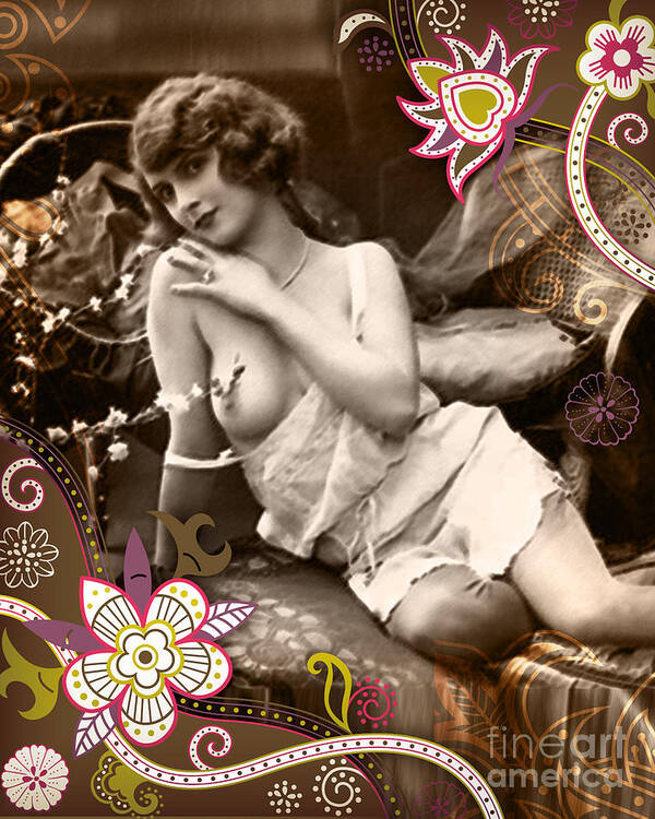 Nostalgic Seduction Poster featuring the photograph Nostalgic Seduction Goddess by Chris Andruskiewicz
