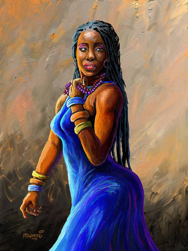 African Woman Poster by Anthony Mwangi Fine Art America