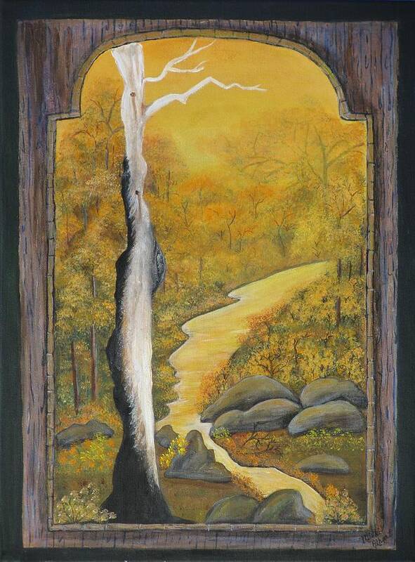 Autumn Poster featuring the painting Autumn Glow by Mikki Alhart